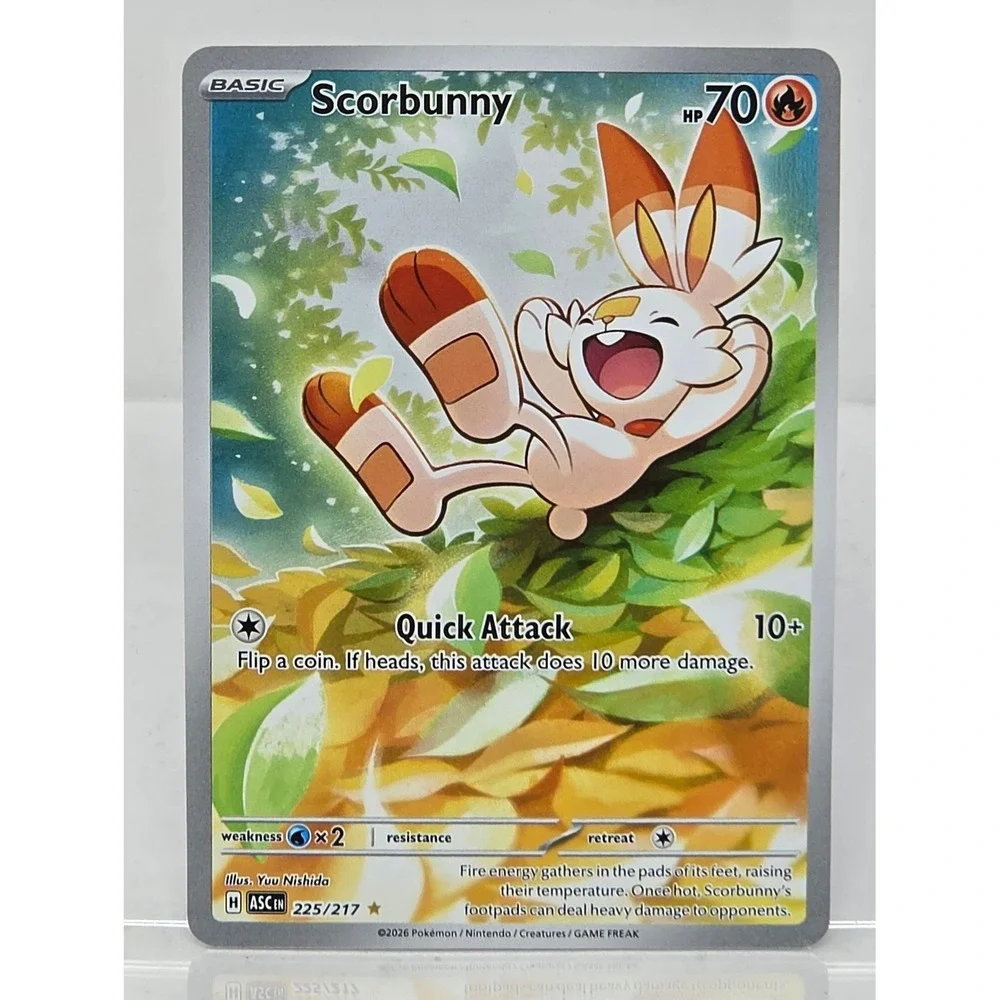 Pokemon Scorbunny 225/217 Illustration Rare Ascending Heroes Card